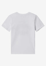 Givenchy Kids Boys Logo Embroidered T-shirt White H31109CO/S_GIV-10P