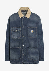 Carhartt Wip Warren Chore Denim Jacket Blue I036592DE/S_CARH-2XN4L