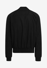 Rick Owens DRKSHDW Bauhaus Flight Bomber Jacket Black DU01F4784CR/S_DARKS-9