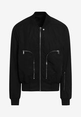Rick Owens DRKSHDW Bauhaus Flight Bomber Jacket Black DU01F4784CR/S_DARKS-9