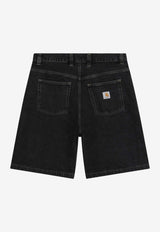 Carhartt Wip Brandon Lower-Rise Denim Shorts Black I037161DE/S_CARH-8906