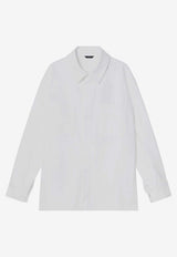 Fendi Embroidered Buttoned Shirt White FW1321AUAH/Q_FENDI-F0QA0