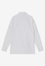 Fendi Embroidered Buttoned Shirt White FW1321AUAH/Q_FENDI-F0QA0