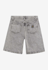 Carhartt Wip Landon Loose-Fit Denim Shorts Gray I036494DE/S_CARH-3IS5F