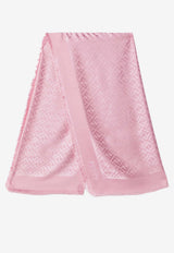 Fendi FF Jacquard Silk-Blend Shawl Pink FXT069AJW7/S_FENDI-F1WNO