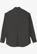 Fendi Wool Buttoned Shirt Green FW1319ASCH/P_FENDI-F03NT