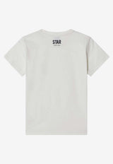 Golden Goose DB Kids Boys Star Print T-shirt White GKP01263P002485/S_GOLDE-11560
