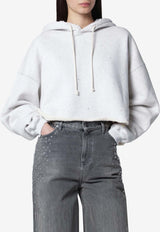 Golden Goose DB Star Oversized Cropped Hoodie Gray GWP02699P002514/S_GOLDE-60665