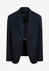 Fendi Wool Single-Breasted Blazer Blue FJ0987AYU7/S_FENDI-F0QG0