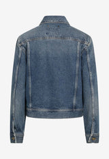 Golden Goose DB Washed Denim Jacket Blue GWP00846P000621/S_GOLDE-50100