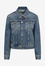 Golden Goose DB Washed Denim Jacket Blue GWP00846P000621/S_GOLDE-50100