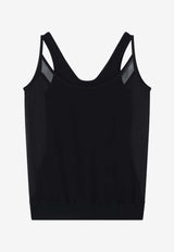 Fendi Crewneck Sleeveless Dress Black FDD304AUP4/Q_FENDI-FOGME