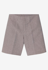 Fendi Jacquard Linen Shorts Beige FB1047AU6P/Q_FENDI-F1RXP