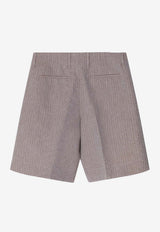 Fendi Jacquard Linen Shorts Beige FB1047AU6P/Q_FENDI-F1RXP