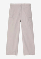 Fendi Straight-Leg Cargo Pants Gray FB1033AU62/Q_FENDI-F0GQK