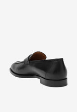 Loro Piana Sergio Walk Leather Loafers Black FAP5428LE/R_LORO-8000