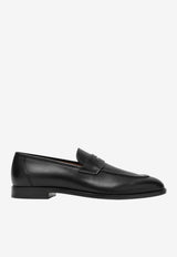 Loro Piana Sergio Walk Leather Loafers Black FAP5428LE/R_LORO-8000