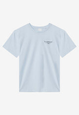 Givenchy Kids Boys Logo Crewneck T-shirt Light Blue H31075CO/S_GIV-77L
