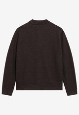 Loro Piana Gokarna Wool-Blend Polo Sweater Brown FAQ6878WO/S_LORO-H13R