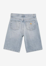 Carhartt Wip Landon Loose-Fit Denim Shorts Light Blue I036587DE/S_CARH-01WU