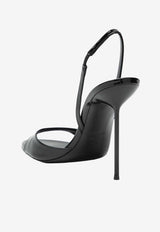 Paris Texas Lidia 105 Patent Leather Slingback Sandals Black PX1950XVN01/S_PATEX-BLK
