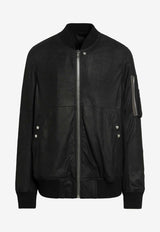 Rick Owens Zip-Up Leather Jacket Black RU01F2778LBF/S_RICKO-09