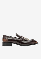 Loewe Edge Brushed Leather Loafers Brown L814379X69LE/S_LOEW-3100