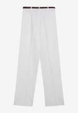 Max Mara Divo Tailored Pants White MSTDIVOCO/S_MAXMS-001