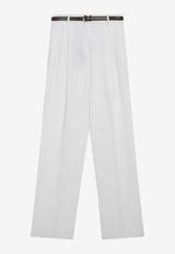 Max Mara Divo Tailored Pants White MSTDIVOCO/S_MAXMS-001