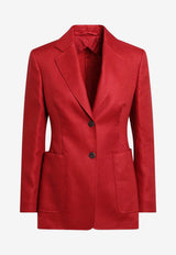 Max Mara Volonta Single-Breasted Buttoned Blazer Red MXMVOLONTACO/S_MAXM-003