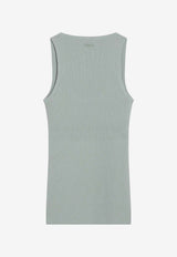 Max Mara Ghiro Ribbed Tank Top Sage MXMGHIROCO/S_MAXM-003