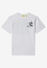 Off-White Kids Boys Graffiti Print T-shirt White OBAA002S26JER003/S_OFFW-1000