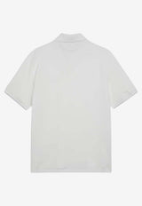 Brunello Cucinelli Logo-Embroidered Polo T-shirt White ME8548788CO/S_CUCIN-CE139