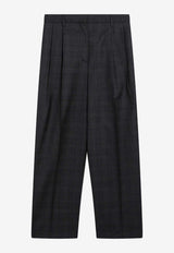 Prada Wool Checked Pants Gray P204KOOO1N01/S_PRADA-F0308
