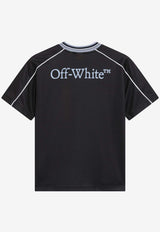 Off-White Kids Boys Football Jersey T-shirt Black OBAA018S26-BJER001/S_OFFW-0001