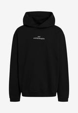 Maison Margiela Inverted Logo Hooded Sweatshirt Black S50GU0167S25503/S_MARGI-962