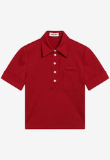 Miu Miu Logo Polo T-shirt Red MT2204OOO14OA/S_MIU-F0041