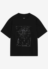 Rick Owens Brad Temple Crewneck T-shirt Black RR01F2232JAEP13/S_RICKO-0911