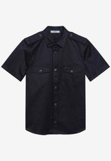 Prada Buttoned Casual Shirt Blue P432JOOO10YP/S_PRADA-F0124