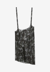 Prada Chantilly Lace Sheer Midi Skirt Ebony P141IOOO19O3/S_PRADA-F0192