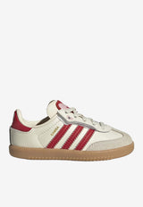 Adidas Kids Girls Samba Low-Top Sneakers Cream KI6682LE/S_ADIDS-BR