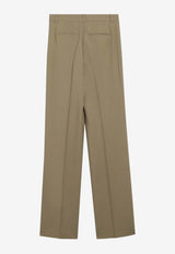 Max Mara Scacco Straight-Leg Pants Beige MXMSCACCOWO/S_MAXM-002