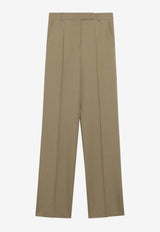 Max Mara Scacco Straight-Leg Pants Beige MXMSCACCOWO/S_MAXM-002
