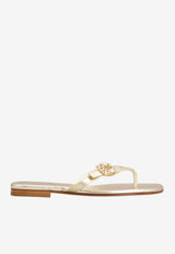 Roger Vivier Metallic Buckle Crystal Mules Gold RVW81744970KAC/S_ROGVI-G005