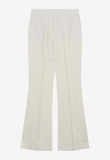 Sportmax Low-Rise Viscose Flare Pants Yellow SPSPIACERECO/S_SPORM-001