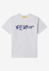 Off-White Kids Boys Big Bookish Splat T-shirt White OBAA002S26JER002/S_OFFW-1000