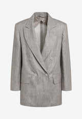 Max Mara Olimpia Double-Breasted Blazer Beige MXMOLIMPIA1CO/S_MAXM-002