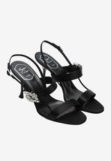 Roger Vivier Efflorescence Crystal Flower Sandals Black RVW81544800RS0/S_ROGVI-B999