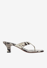 Paris Texas 55 Python Print Leather Sandals Beige PX1233PTTF/S_PATEX-NA