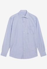 Maison Margiela Striped Long-Sleeved Shirt Light Blue S50DT0073M35722/S_MARGI-001F